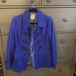 Tulle Blue fall coat